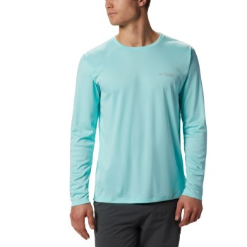 Columbia Muške Majice S Kapuljačom - PFG Zero Rules Long Sleeve Svijetlo Plave | RBPM-08795